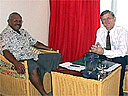 [ Prime Minister Rabuka and PBEC Secretary General Robert Lees ]