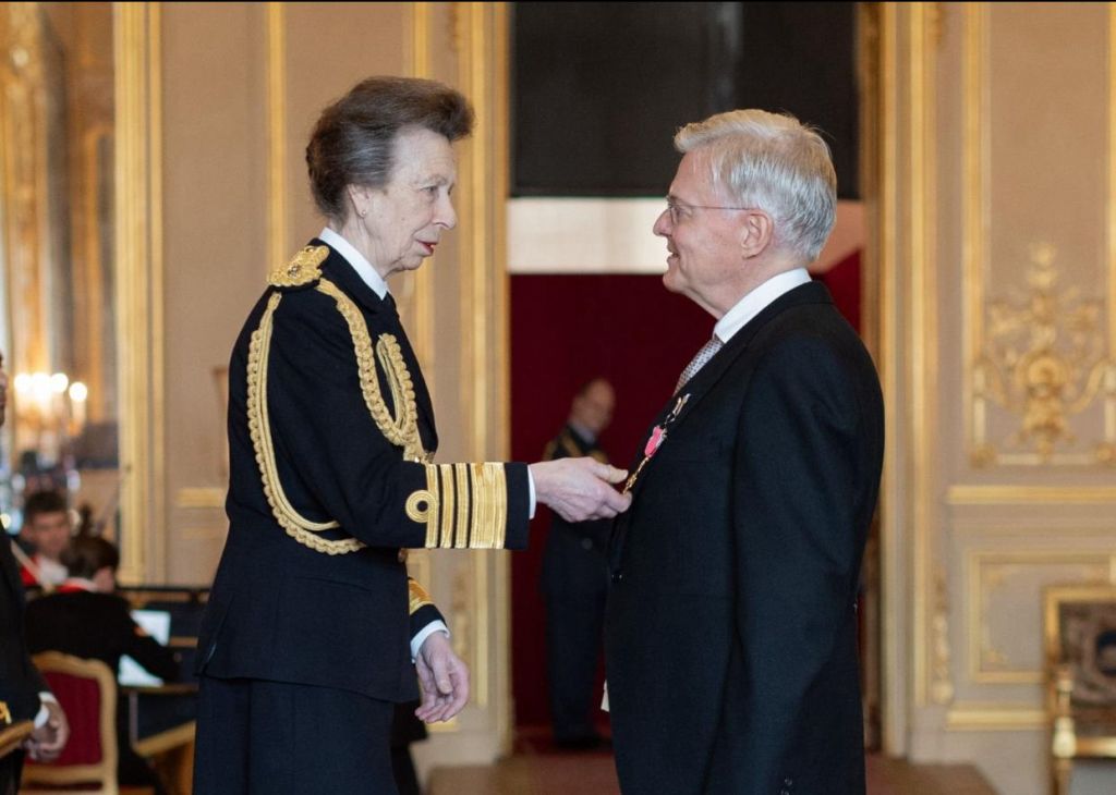 PBEC’s BoD Peter Burnett OBE receives award from HRH Princess Anne – Feb 2024