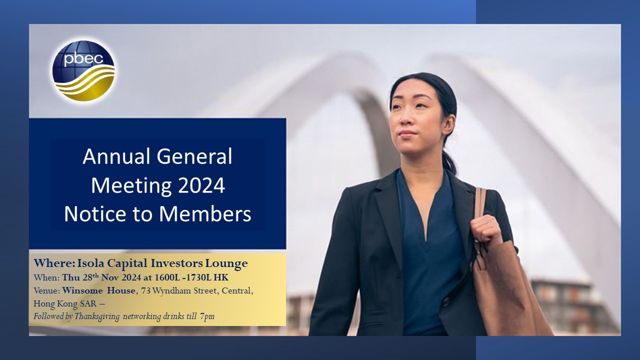 Members notification of the PBEC AGM 2024 – Save the date & time