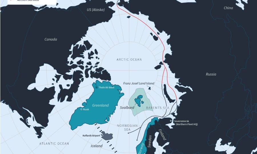 Map of Greenland for article